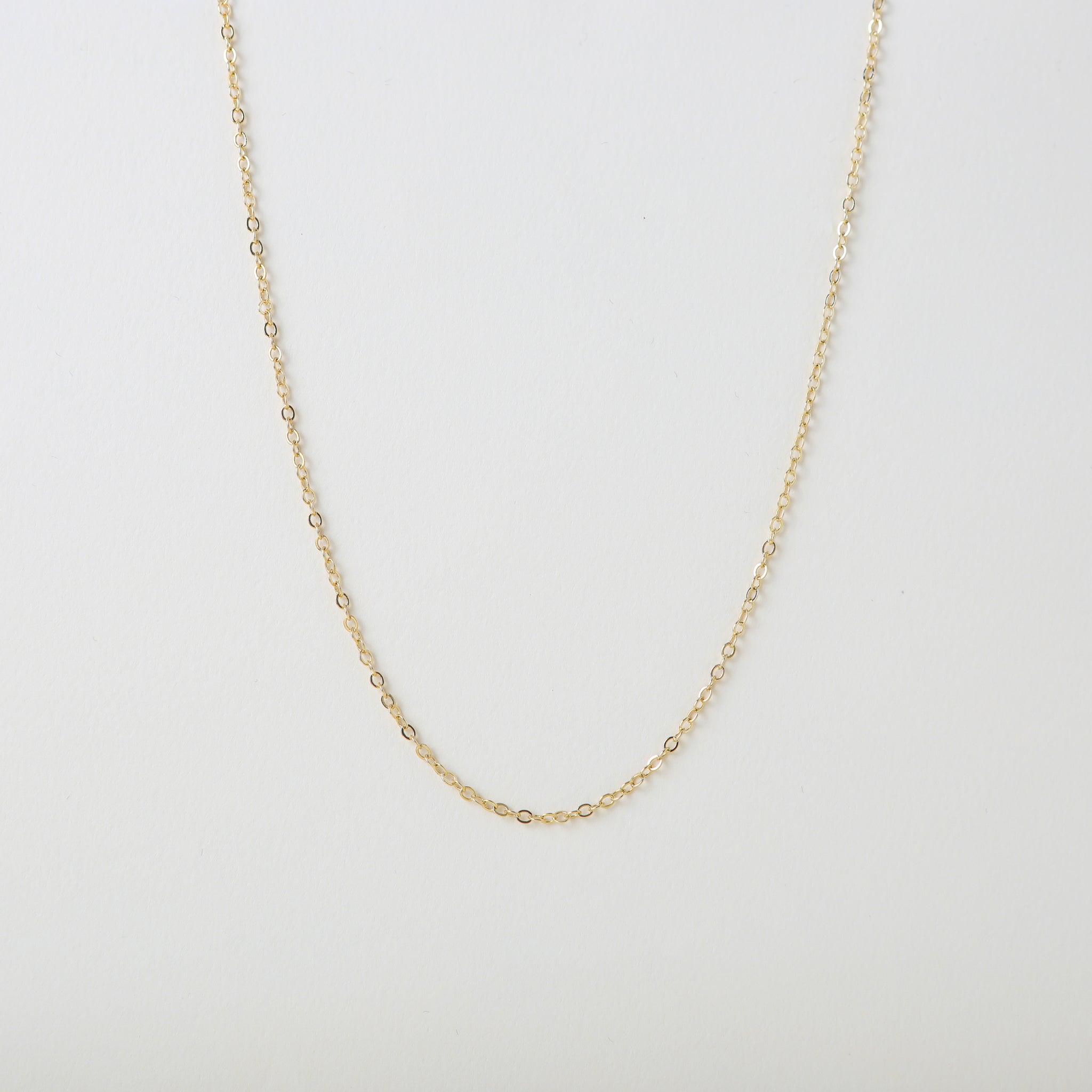 Gold necklace with lobster clasp
