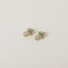 crystal embellished tropicana pineapple earrings