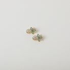 crystal embellished tropicana pineapple earrings