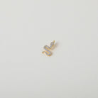 Gold and crystal accented snake charm