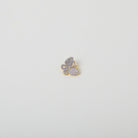 Gold and crystal accented butterfly charm