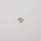 gold  and crystal accented heart charm