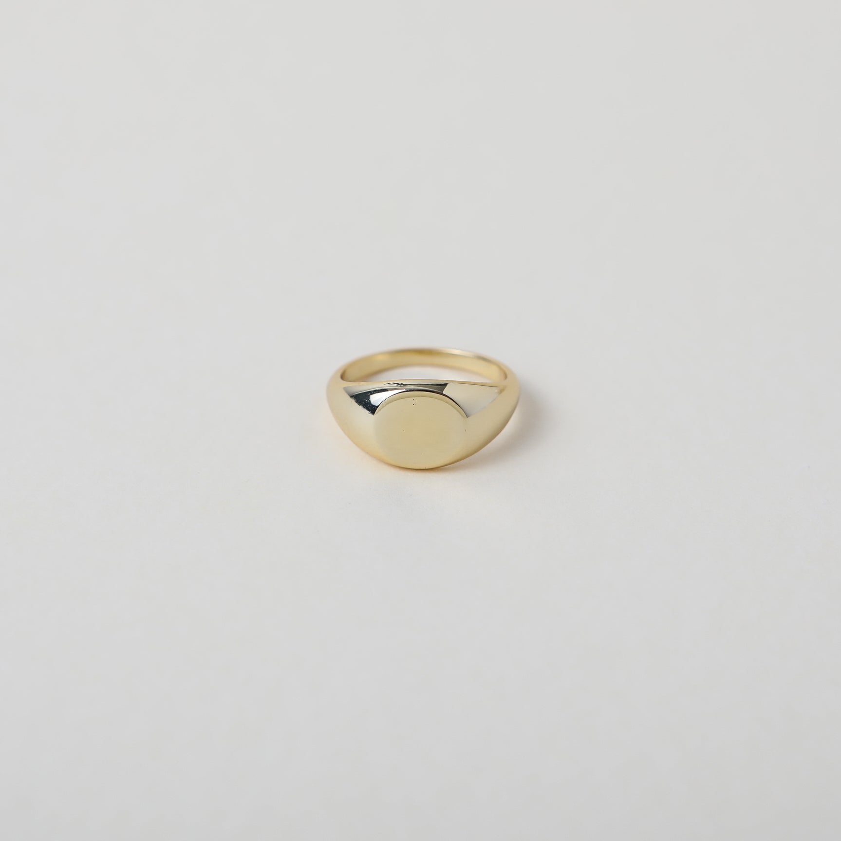classic gold signet ring
