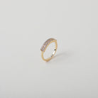 elegant Athena gold & crystal ring