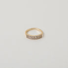 elegant Athena gold & crystal ring