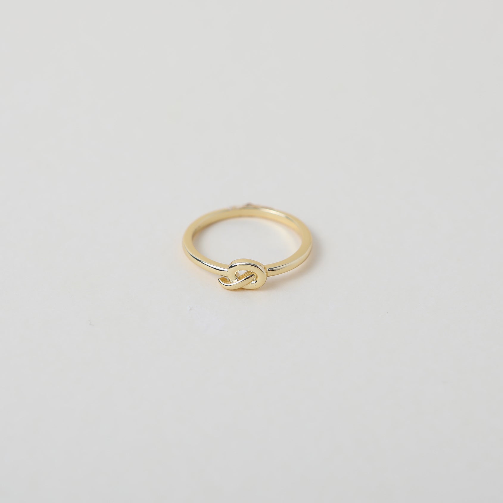 gold Twisted love knot ring