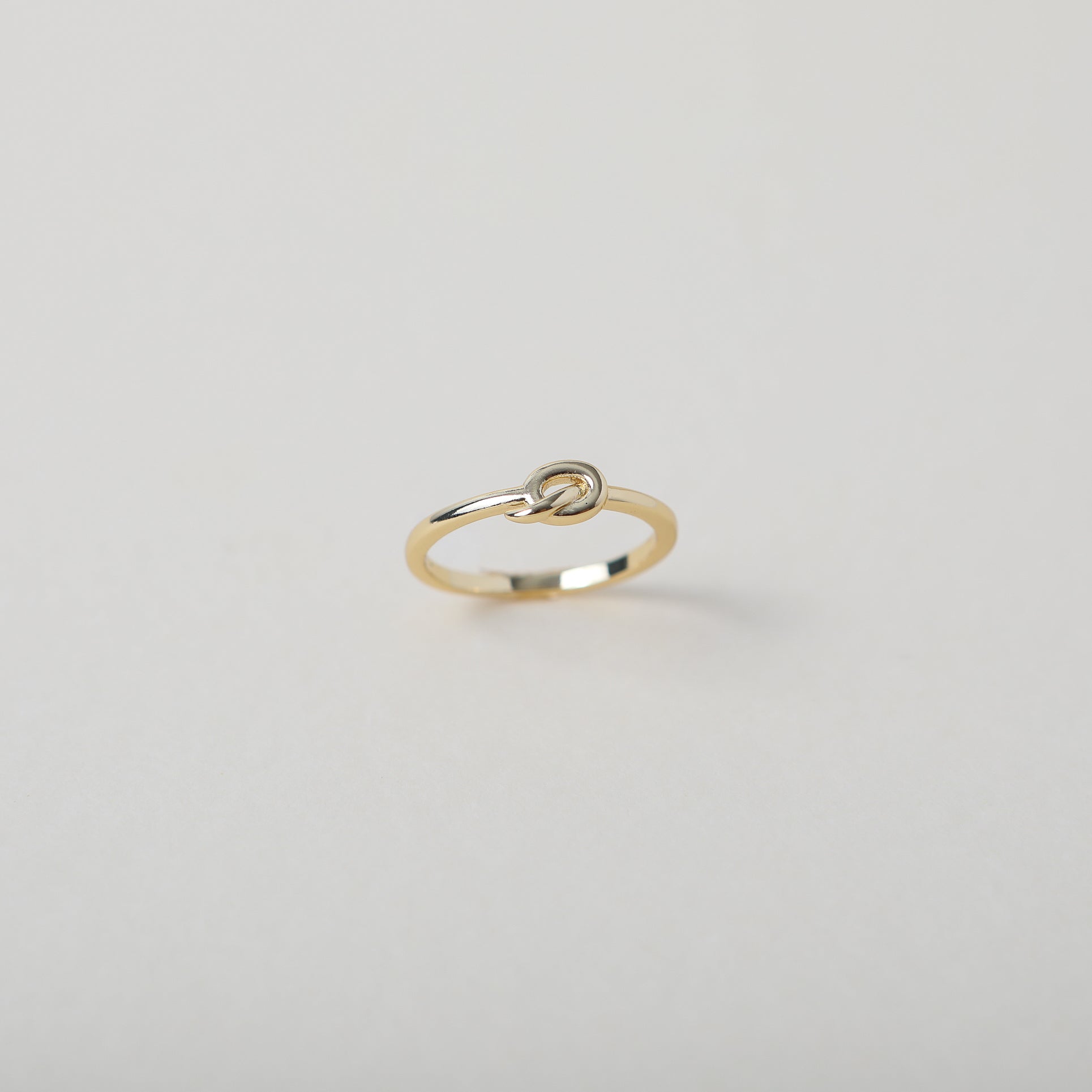 gold Twisted love knot ring