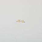 Nirvana Gold vermeil Studs with green crystals