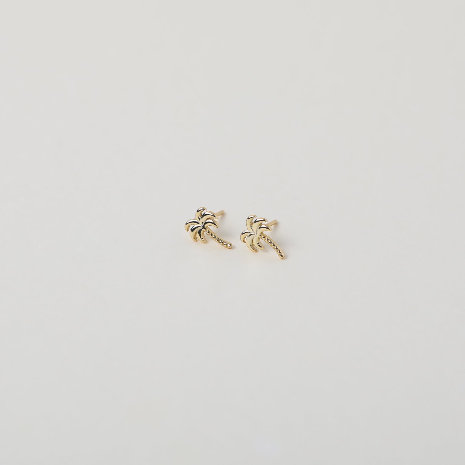elegant Gold Palm Tree studs