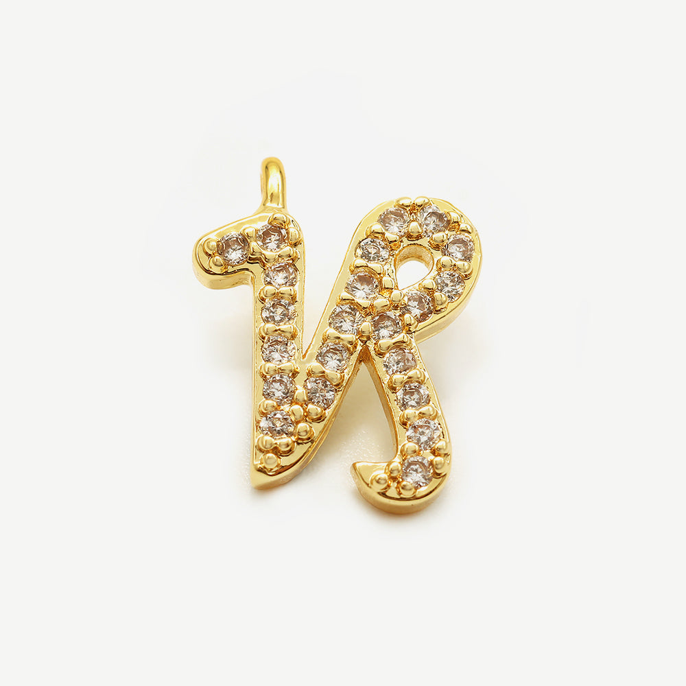 Gold and crystal embellished zodiac charm