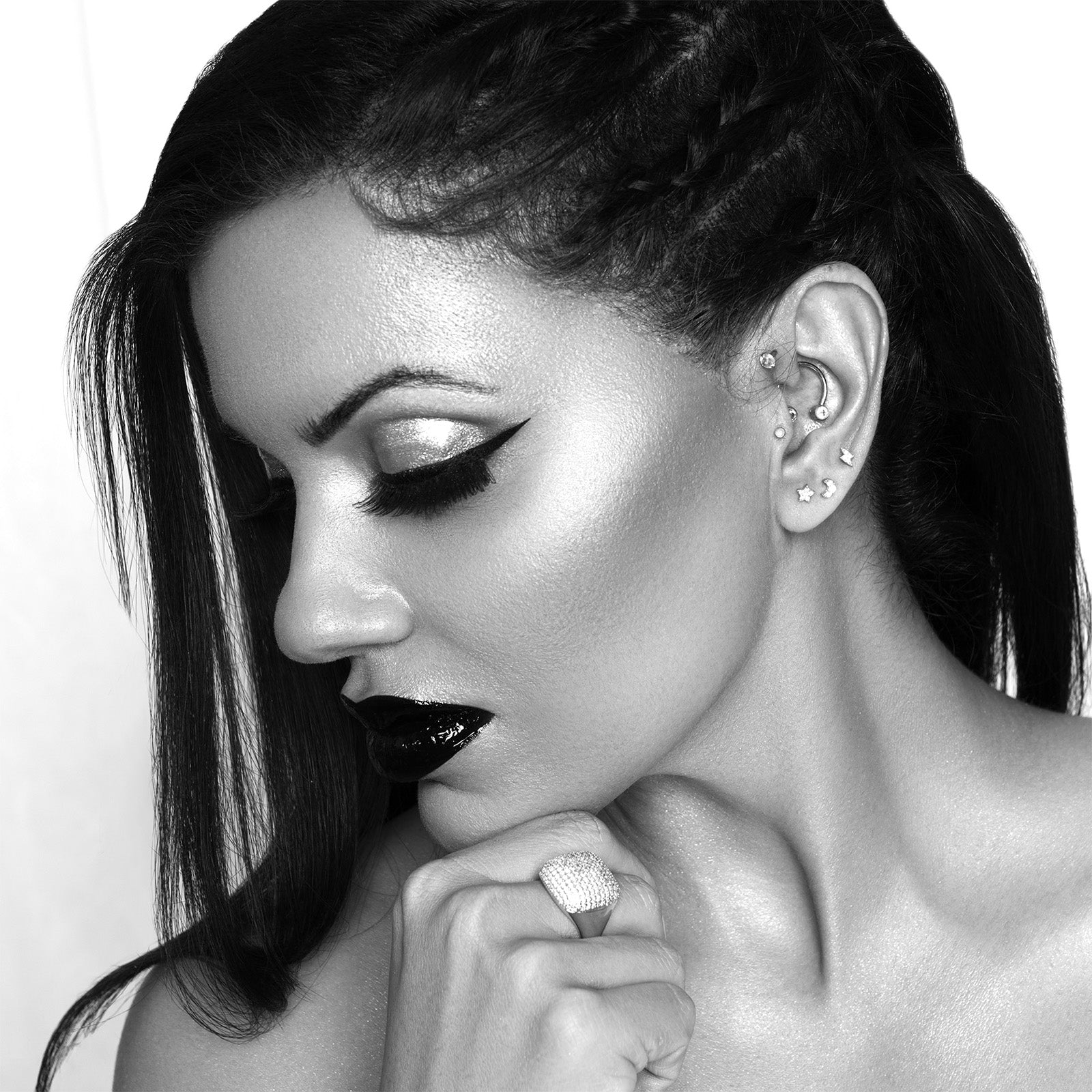 gold-plated stud jewelry