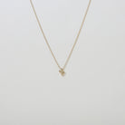 delicate gold chain & cactus pendent
