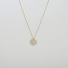  gold Distressed coin necklace