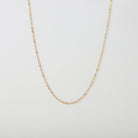 Gold necklace with lobster clasp