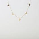 delicate Gold coin choker necklace