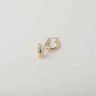 chunky medium sized gold hoops