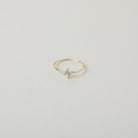 gold crystal accented lightening bold ring