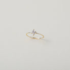 gold crystal accented lightening bold ring