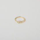 gold Twisted love knot ring