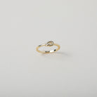 gold Twisted love knot ring