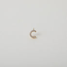 Gold and Crystal accented Alphabet Charm C