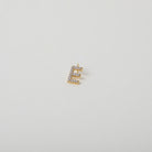 Gold and Crystal accented Alphabet Charm