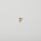 Gold and Crystal accented Alphabet Charm
