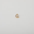 Gold and Crystal accented Alphabet Charm