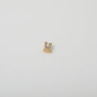 Gold and Crystal accented Alphabet Charm