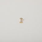 Gold and Crystal accented Alphabet Charm
