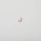 Gold and Crystal accented Alphabet Charm