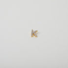 Gold and Crystal accented Alphabet Charm