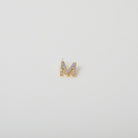 Gold and Crystal accented Alphabet Charm