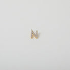 Gold and Crystal accented Alphabet Charm