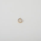 Gold and Crystal accented Alphabet Charm