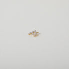 Gold and Crystal accented Alphabet Charm