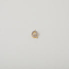 Gold and Crystal accented Alphabet Charm