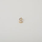 Gold and Crystal accented Alphabet Charm