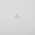 Gold and Crystal accented Alphabet Charm