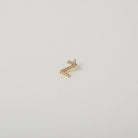 Gold and Crystal accented Alphabet Charm