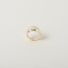 gorgeous minimalist gold dome ring
