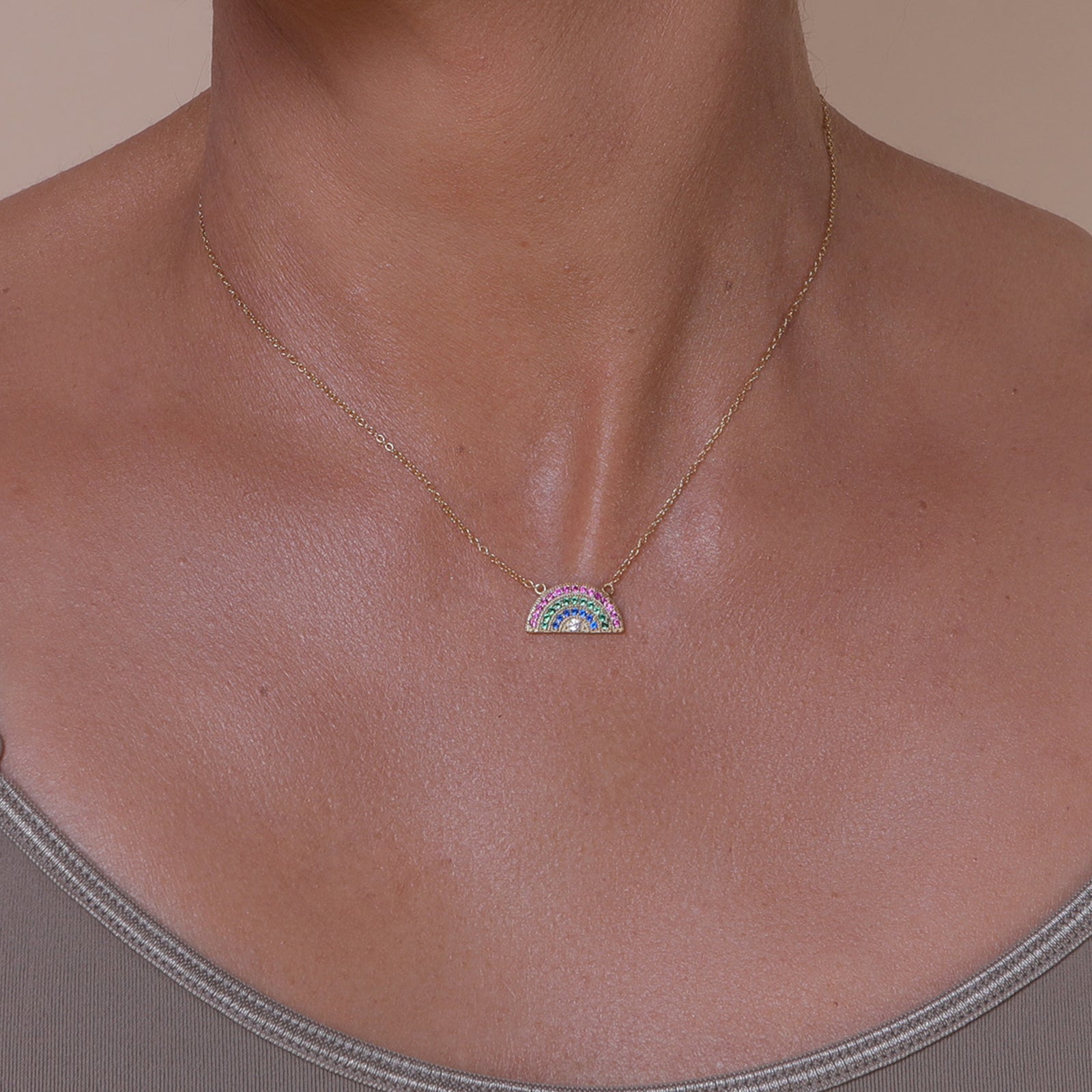  Gilded Rainbow Necklace,