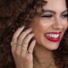 Gold adjustable vintage coin ring